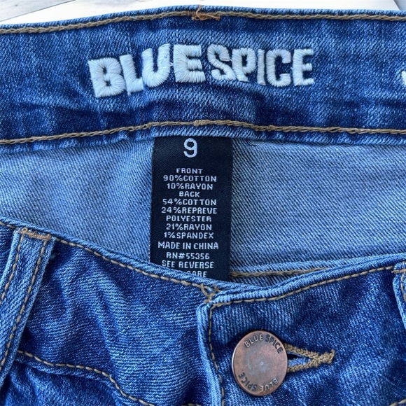 Blue Spice Women's Distressed Boyfriend Jeans mom jeans ankle - Picture 10 of 10